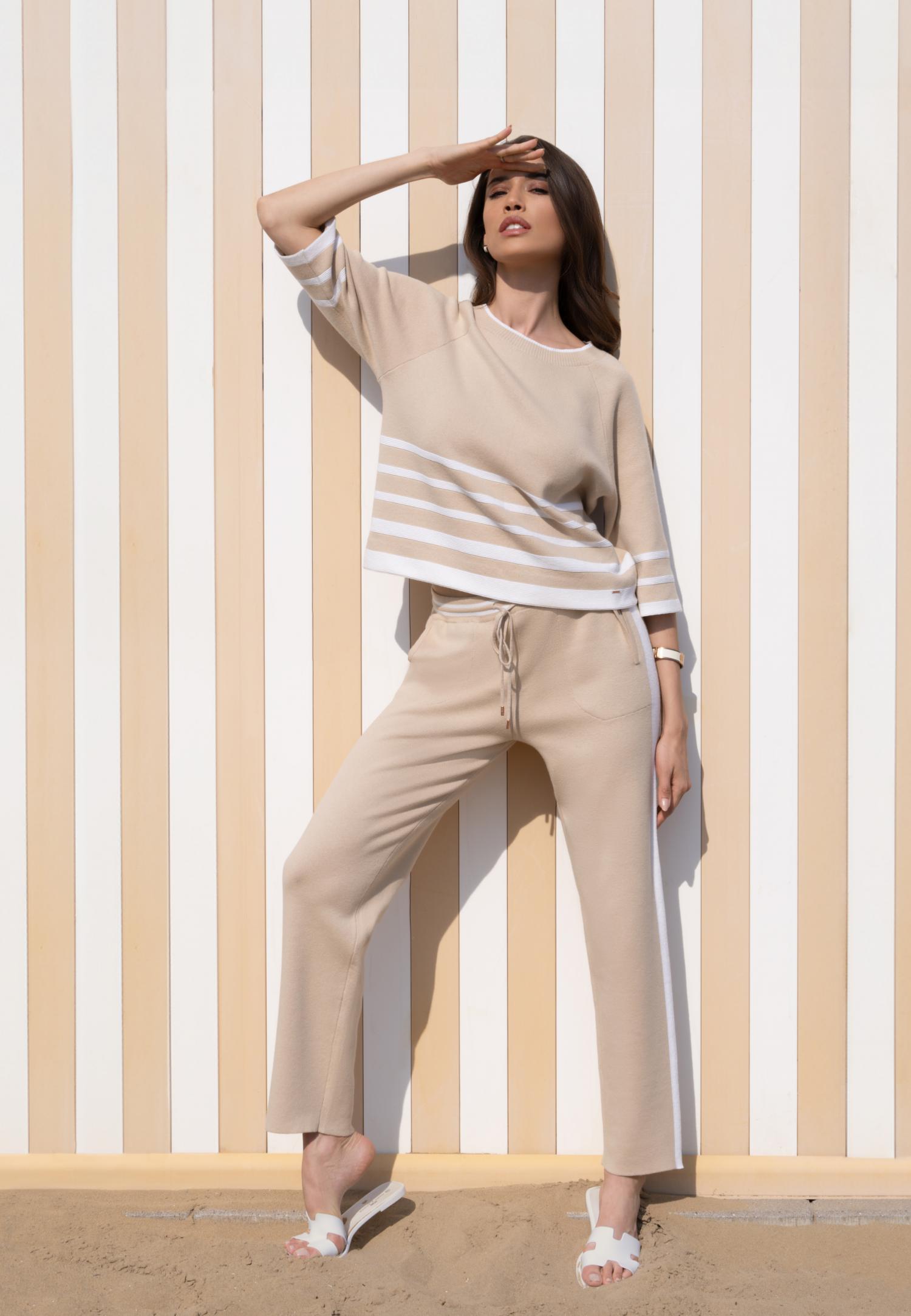 Брюки из хлопка и кашемира S25-00CC0910 Marc & André