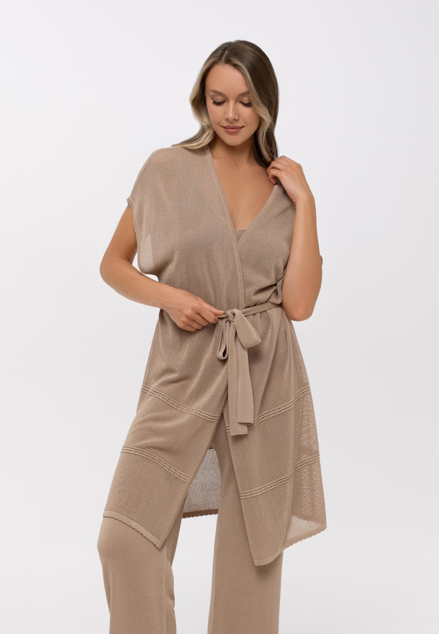 Летний кардиган на поясе S25-00LS0422 Marc & André