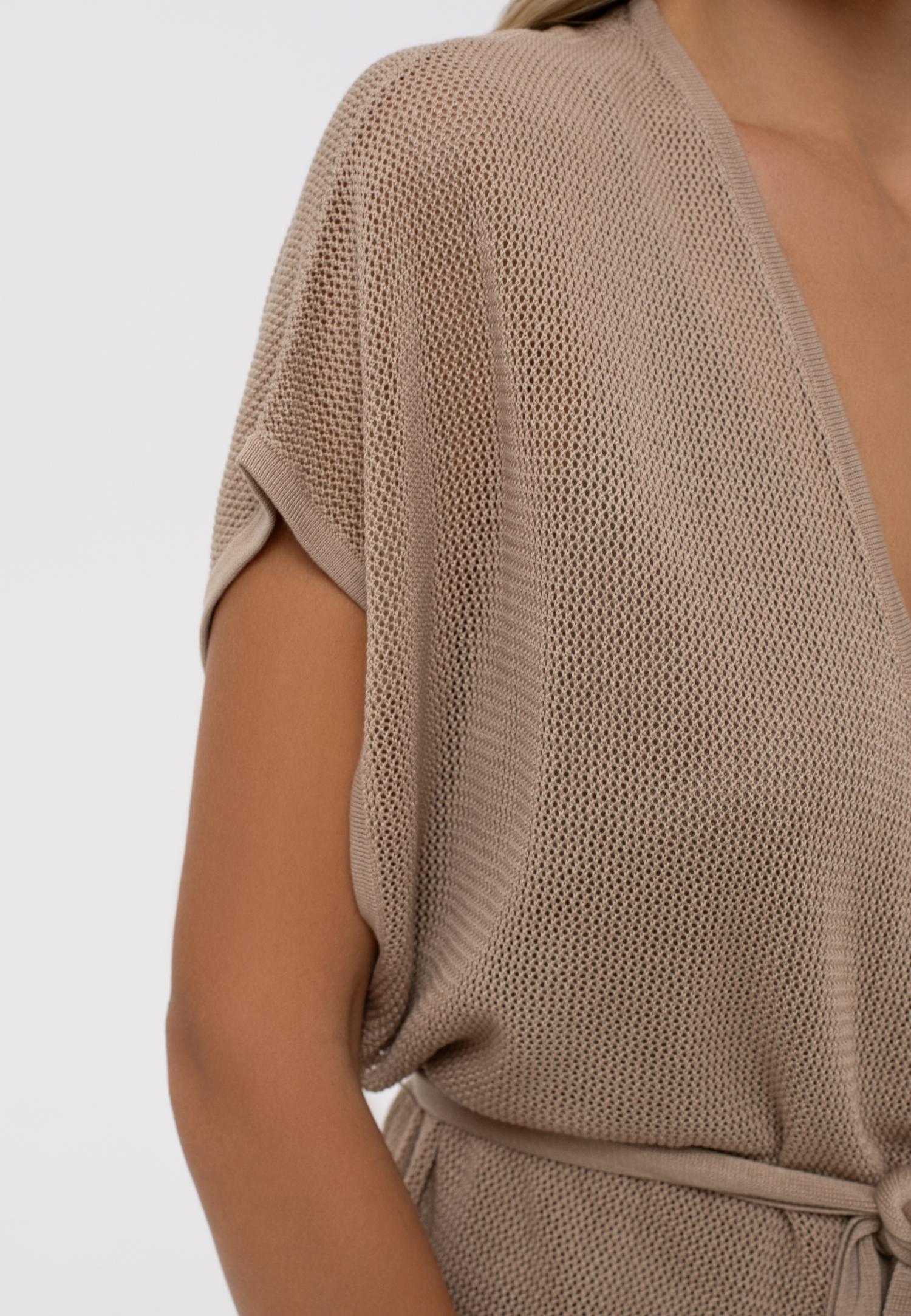 Летний кардиган на поясе S25-00LS0422 Marc & André