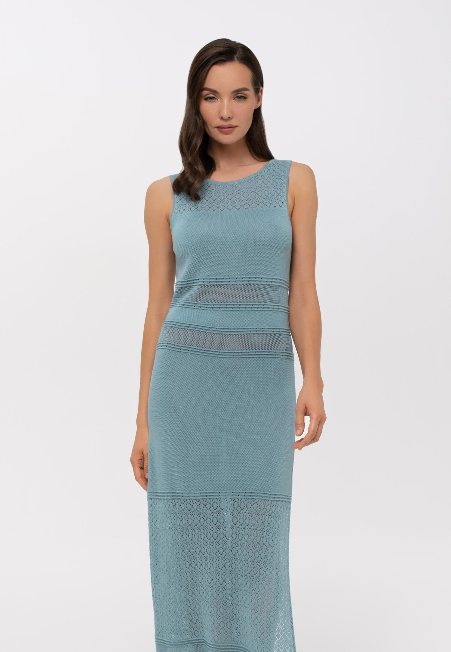 Длинное платье-макси с шелком S25-00LS0603 Marc & André