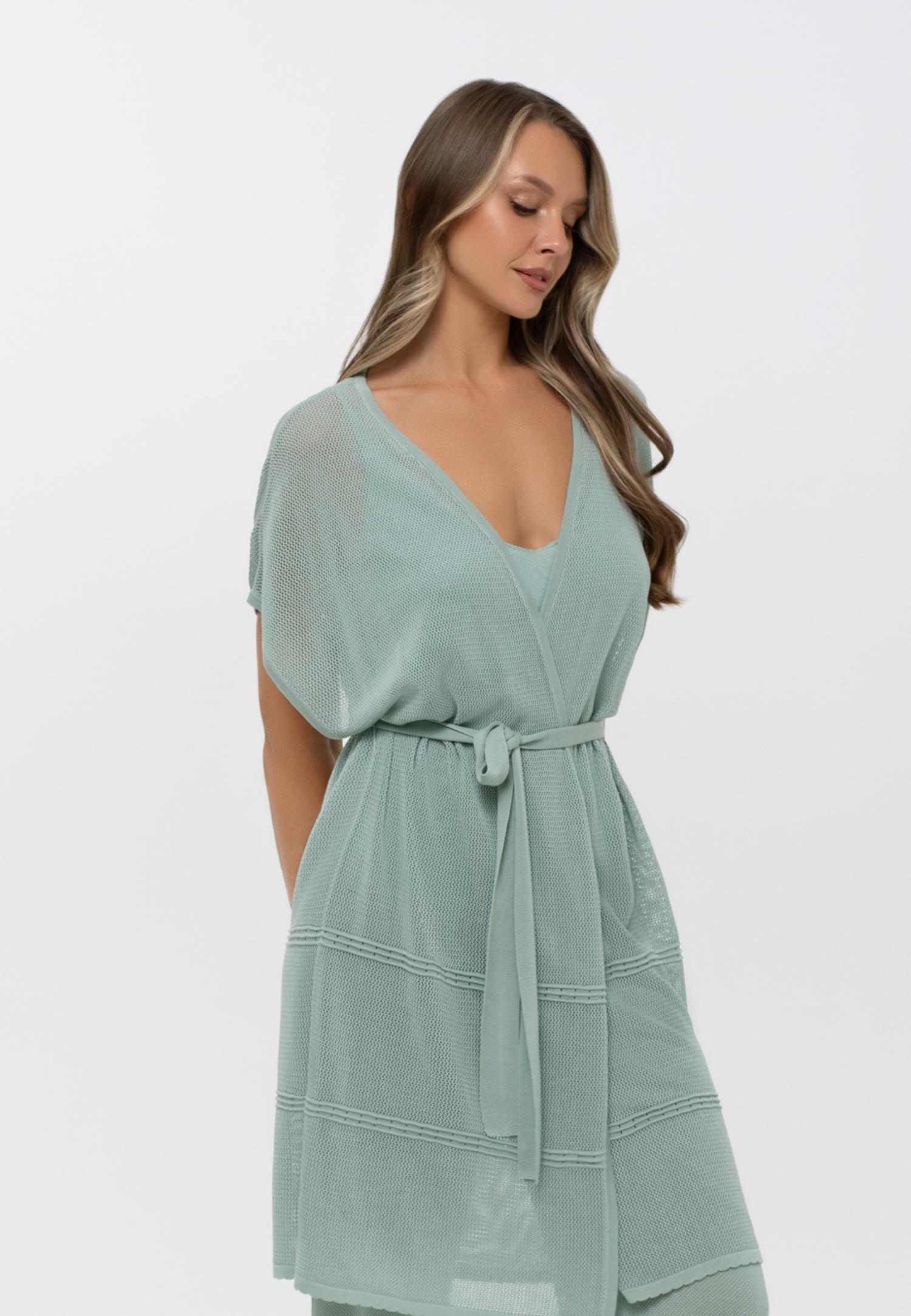 Летний кардиган на поясе S25-00LS0722 Marc & André