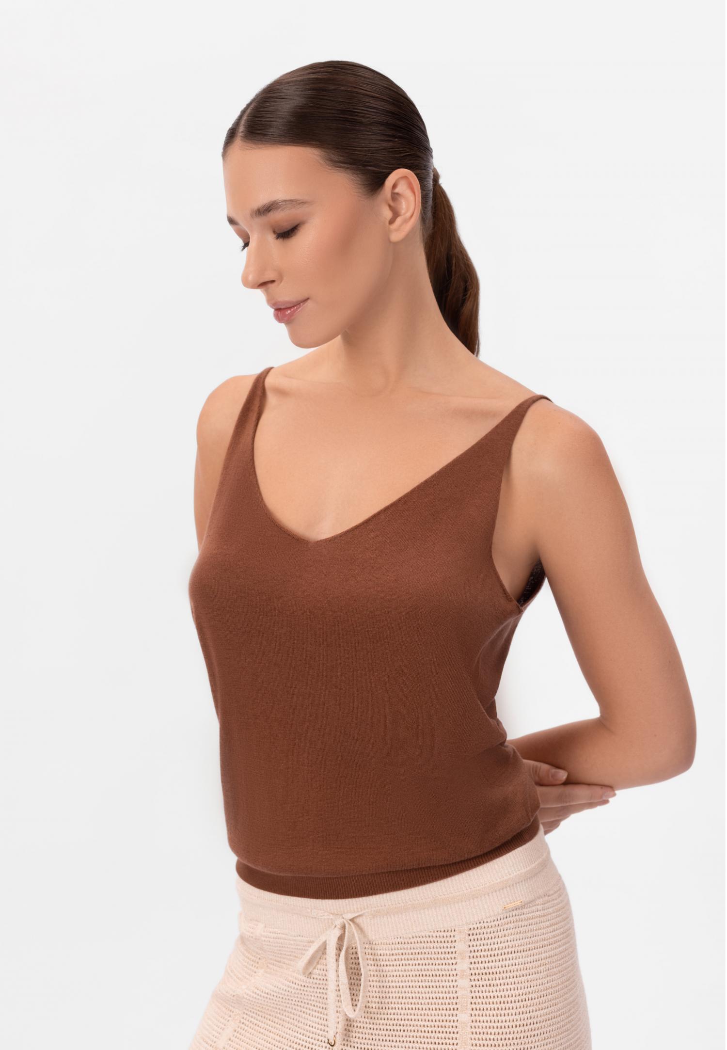 Топ из шелка и кашемира S26-00CS0815 Marc & André