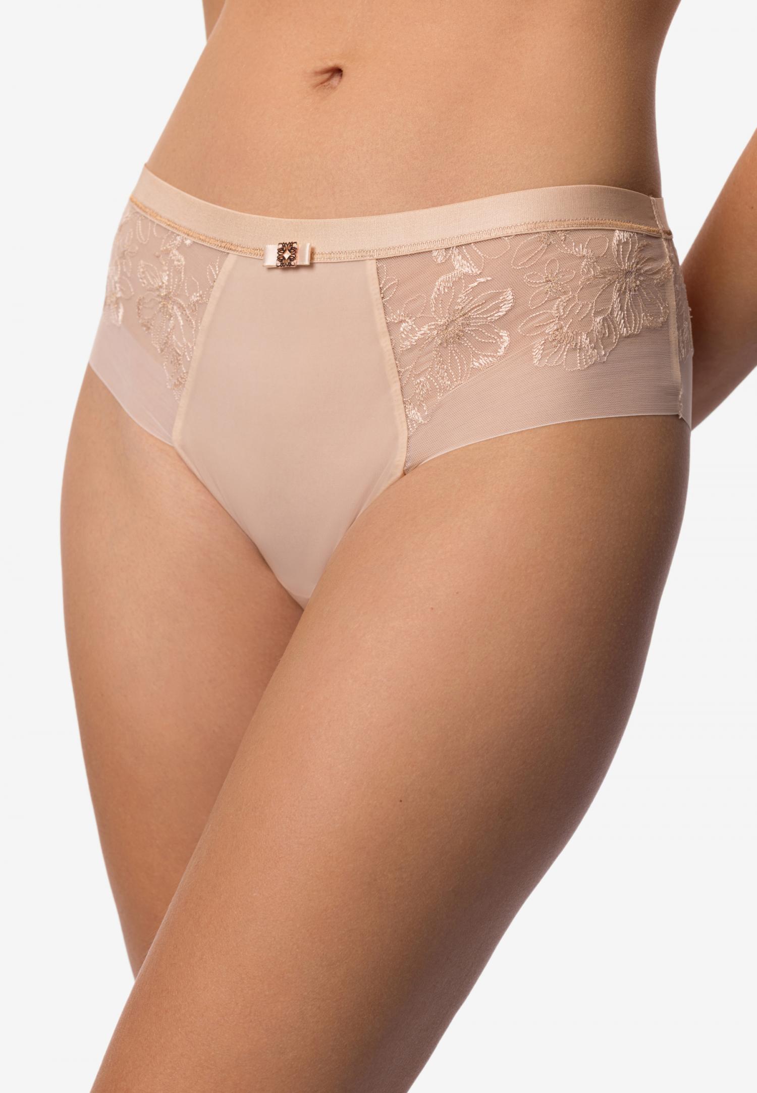 Трусы бразилиана из сетки с вышивкой S26-0293-O2-BZO-LZ Marc & André