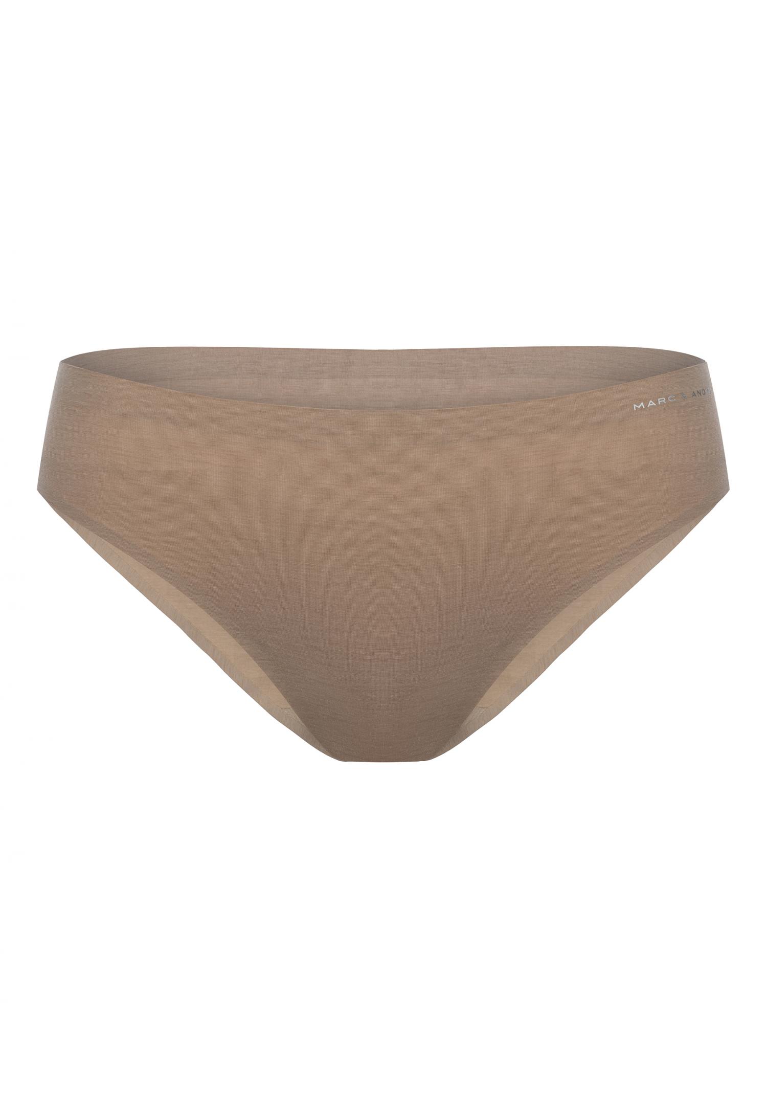 Бесшовные трусы слипы из хлопка W20-1392-BRO-SZ Marc & André
