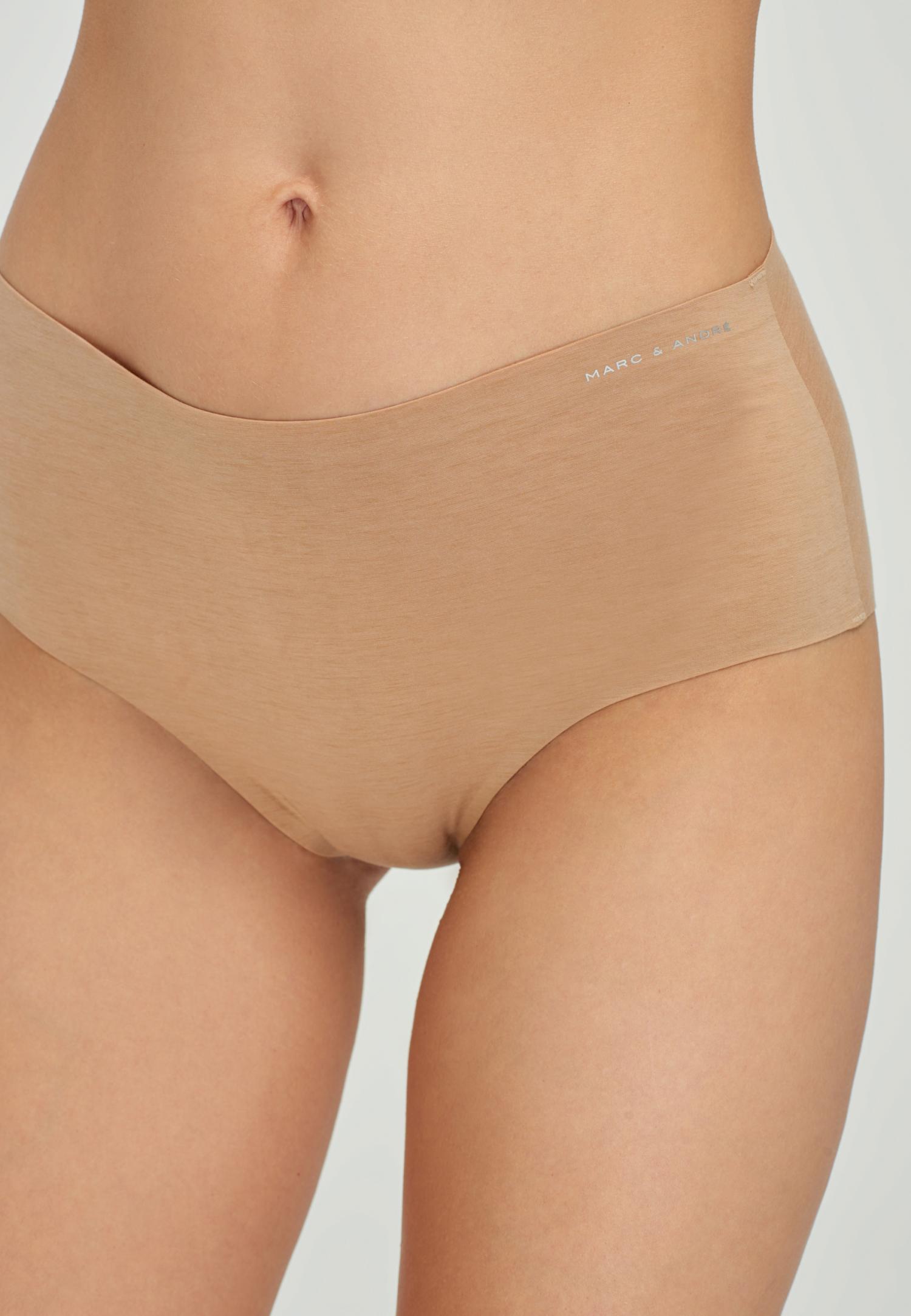 Бесшовные трусы слипы из хлопка W20-1396-BRO-SZ Marc & André