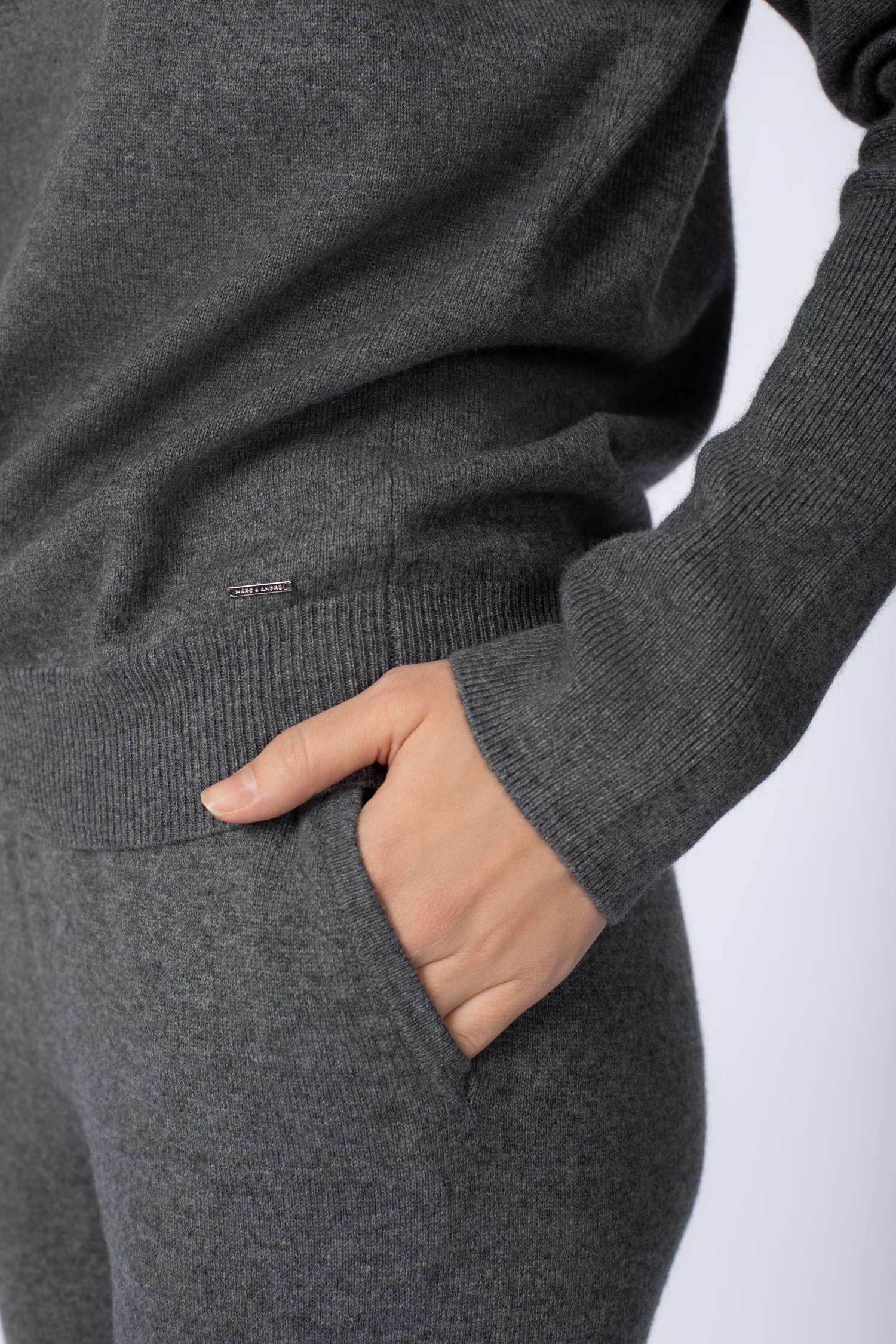 Брюки из кашемира в рубчик W22-00CH0510 Marc & André