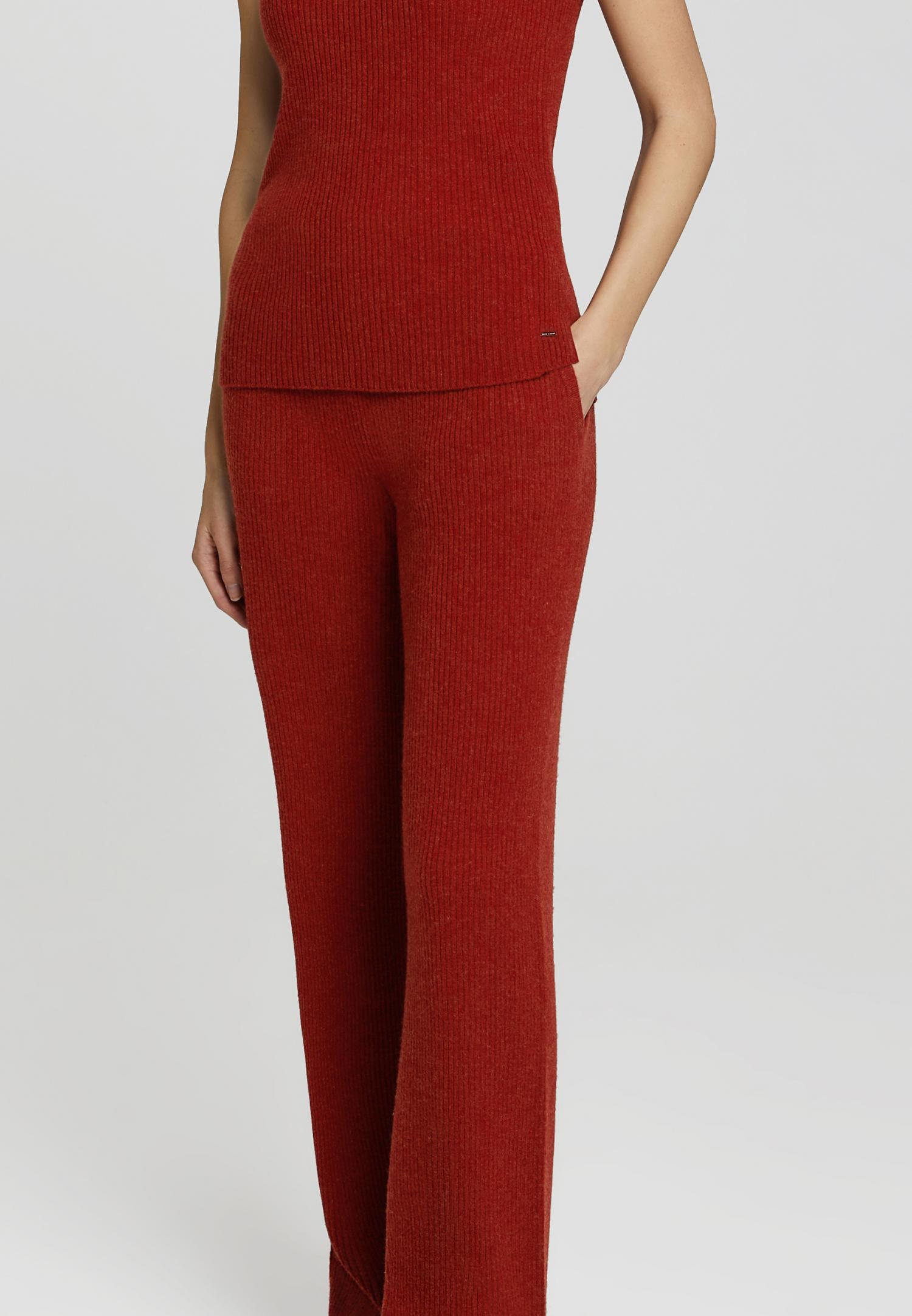 Брюки из кашемира в рубчик W23-00CH0510 Marc & André