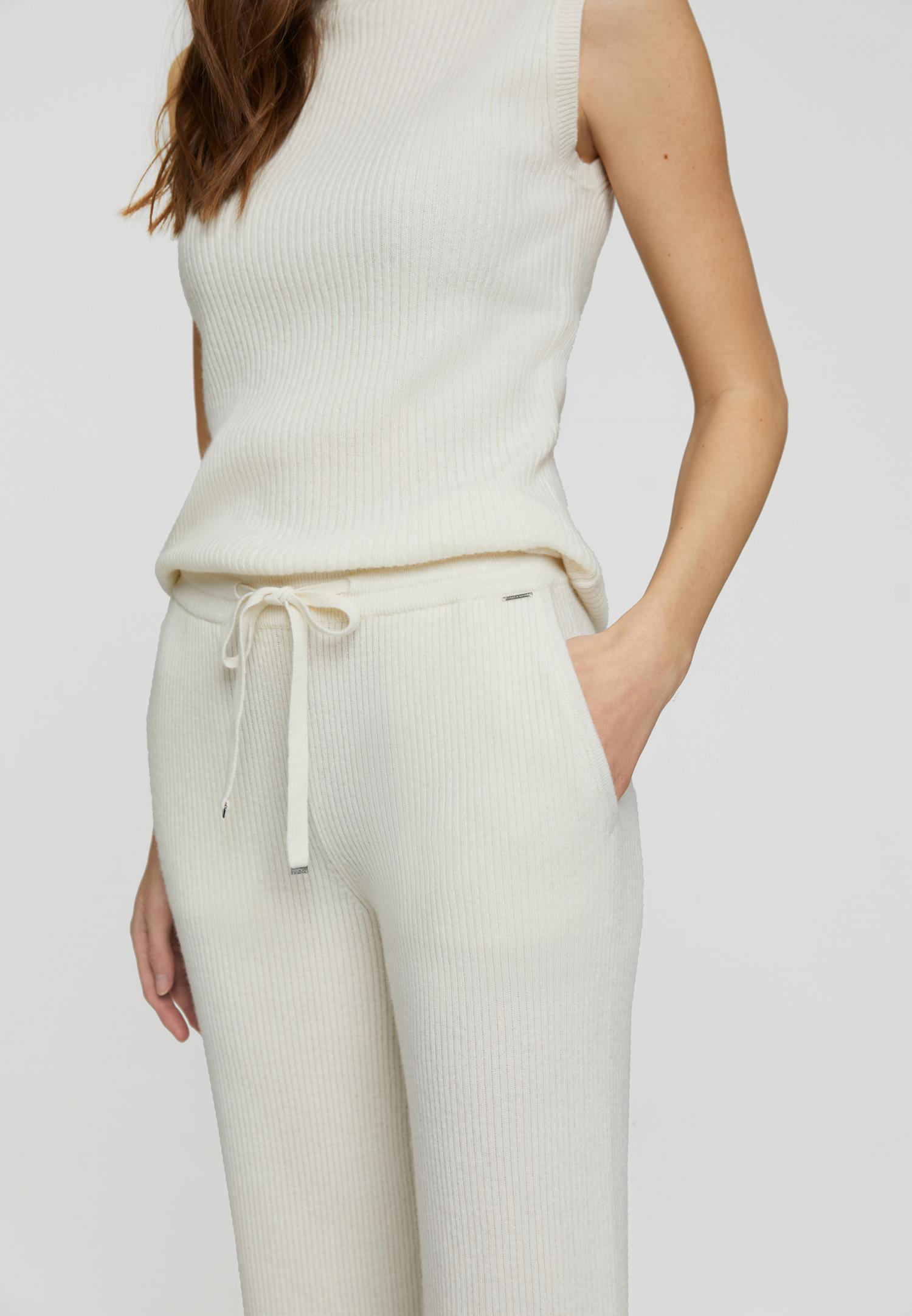 Брюки из кашемира в рубчик W23-00CH0710 Marc & André