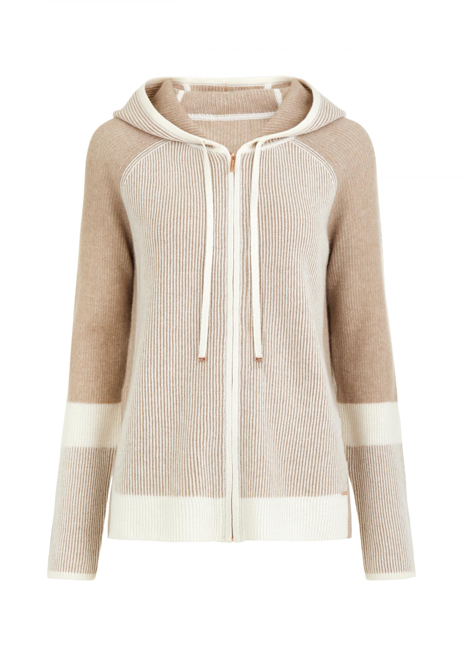 Кашемировый джемпер на молнии с капюшоном W25-00CH0814 Marc & André