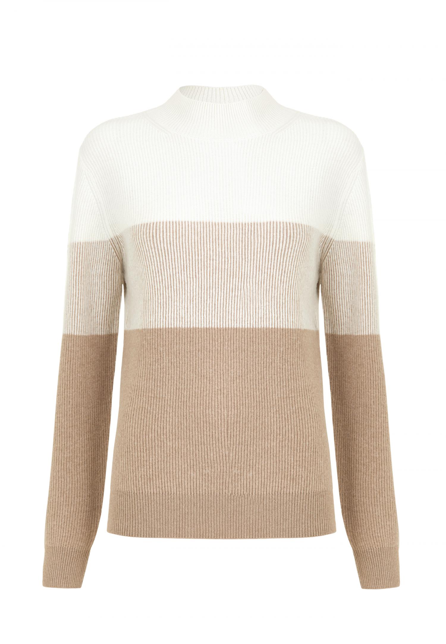 Кашемировый свитер из трикотажа в рубчик W25-00CH0818 Marc & André