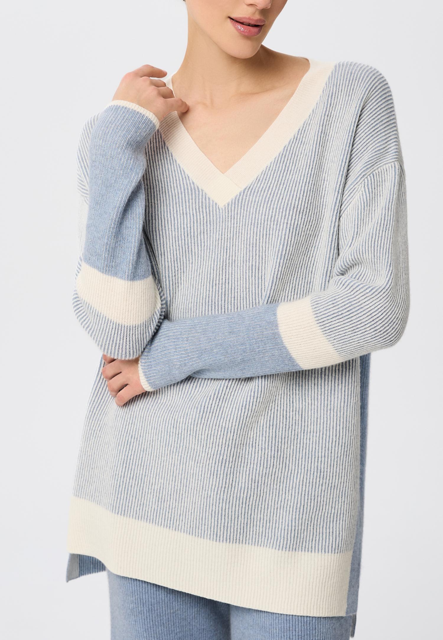 Кашемировый джемпер с V – образным вырезом W25-00CH0916 Marc & André