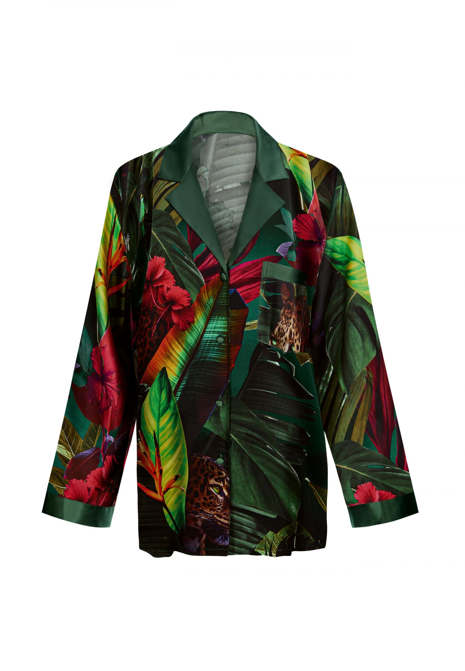 Блуза на пуговицах из шелка W25-00SS107 Marc & André