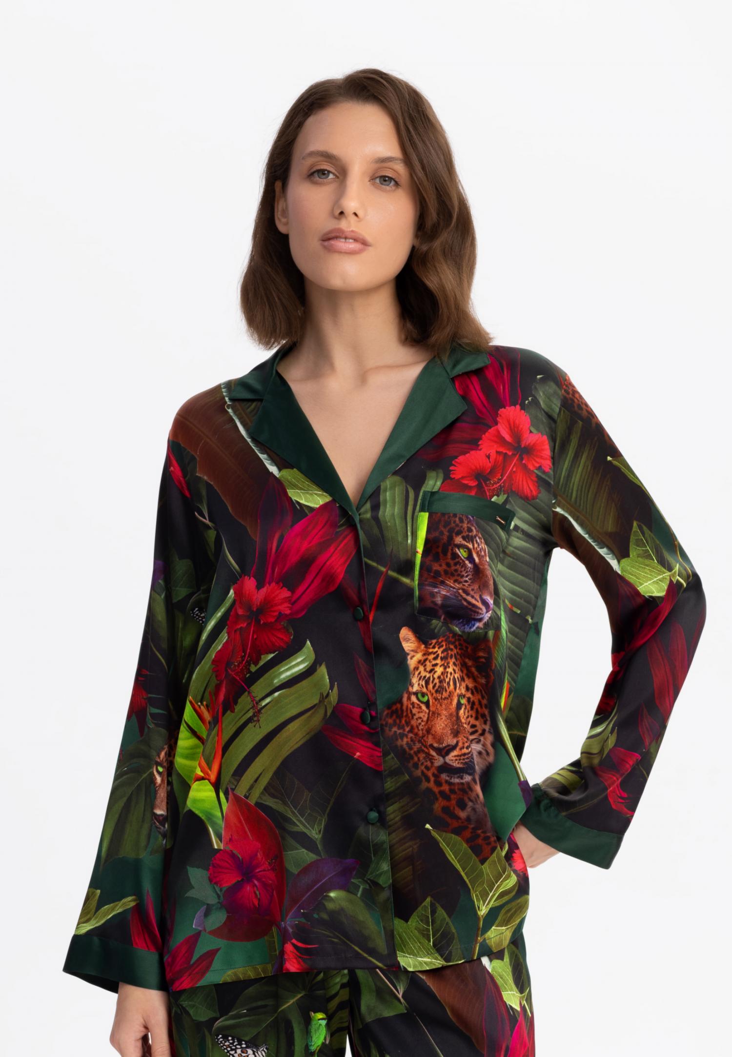 Блуза на пуговицах из шелка W25-00SS107 Marc & André