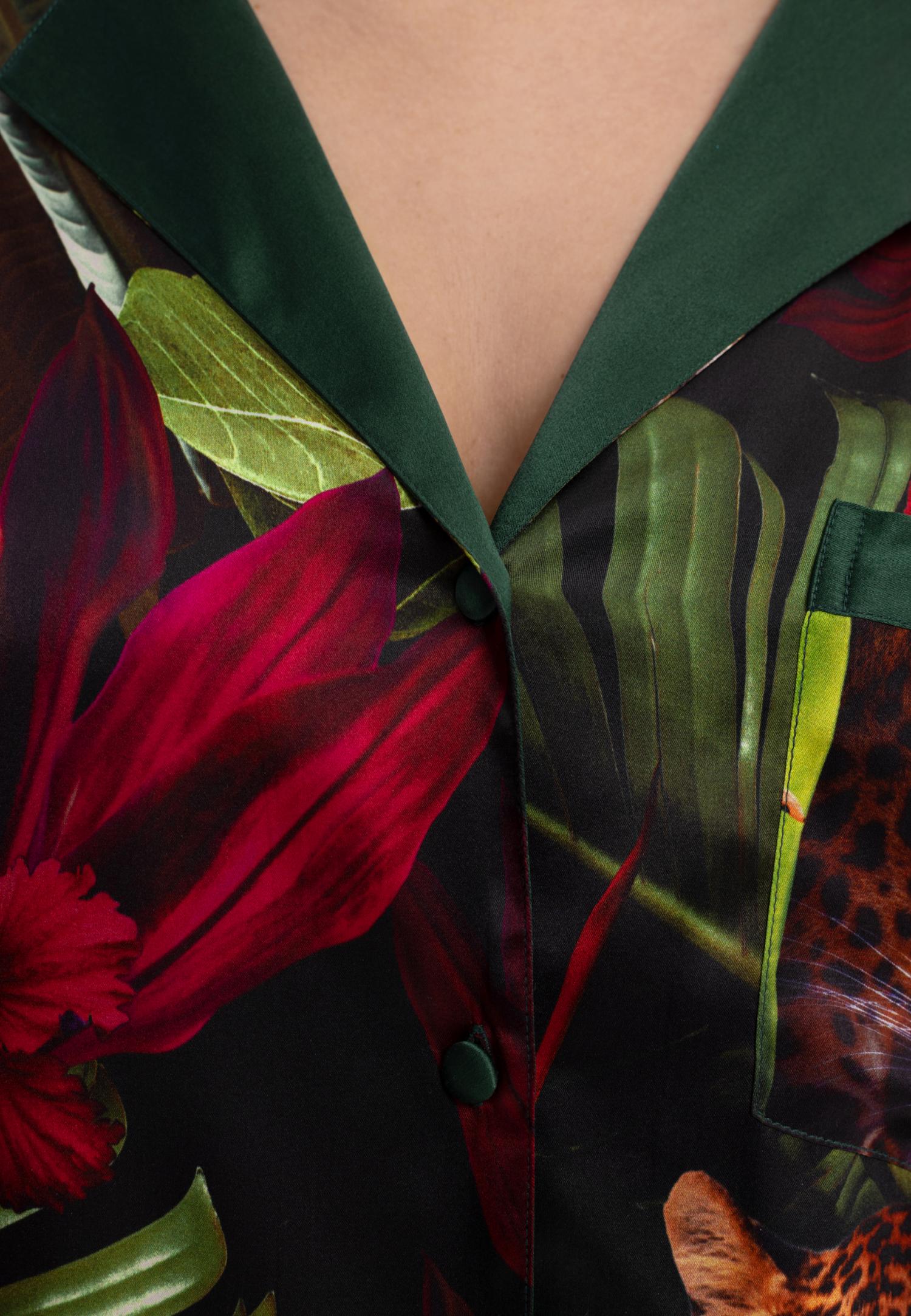 Блуза на пуговицах из шелка W25-00SS107 Marc & André